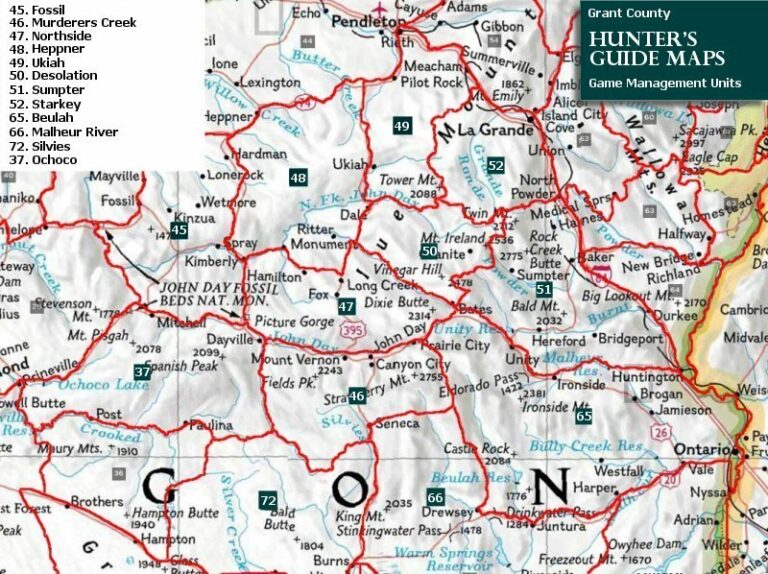 Maps Grant County Oregon Chamber of Commerce